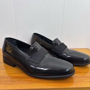 John W Nordstrom Black‎ Patent Leather Maestro Tuxedo Dress Shoes Sz 8M $395